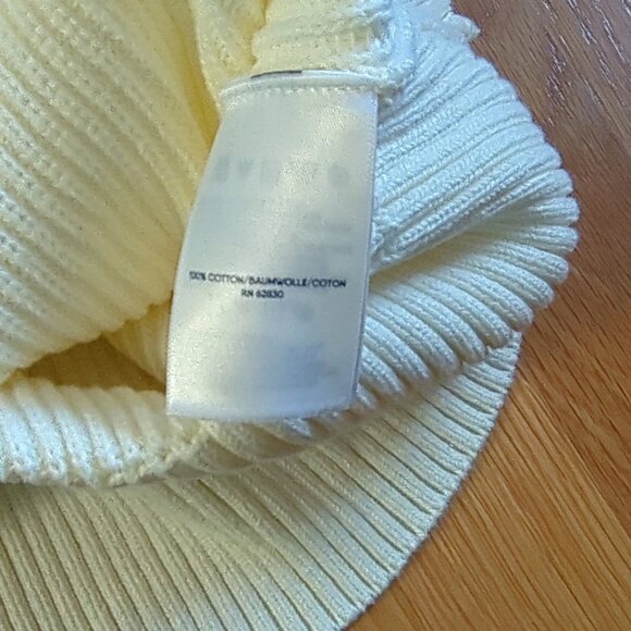 Lands’ End Women’s Cotton Sweater Size Large Cream with Multicolor Stripes NWT - Picture 5 of 6